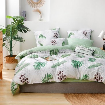 Комплект постельного белья Делюкс Сатин на резинке LR217 в интернет-магазине Моя постель