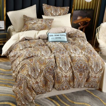 Комплект постельного белья Делюкс Сатин на резинке LR251, двуспальный 140х200, наволочки 50х70 в интернет-магазине Моя постель
