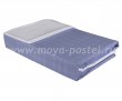 Бело-синее постельное белье евро размера «EKOSE», сатин-жаккард в интернет-магазине Моя постель - Фото 2