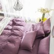 Двуспальное постельное белье с простыней на резинке CFR008, фиолетовое, страйп-сатин (160*200*30) в интернет-магазине Моя постель - Фото 2