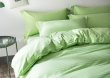 Двуспальное салатовое постельное белье с простыней на резинке CFR009, страйп-сатин (160*200*30) в интернет-магазине Моя постель - Фото 3