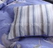 Полутороспальный комплект синего постельного белья из сатина с цветами C265 (70*70) в интернет-магазине Моя постель - Фото 3