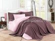 Розовое постельное белье с покрывалом и кружевом «NATURAL», поплин, евро в интернет-магазине Моя постель