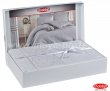 Евро комплект постельного белья «DAMASK», серый, сатин-жаккард в интернет-магазине Моя постель - Фото 2