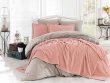Персиковое постельное белье с покрывалом и кружевом «NATURAL», поплин, евро в интернет-магазине Моя постель