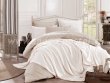 Кремовое постельное белье с покрывалом и кружевом «NATURAL», поплин, евро в интернет-магазине Моя постель