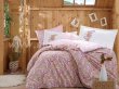 Полуторный комплект постельного белья из поплина «GIULIA» с восточным узором, розовый в интернет-магазине Моя постель