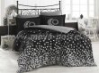 Черное постельное белье «STAR'S», поплин, полутороспальное в интернет-магазине Моя постель
