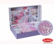Двуспальное постельное белье «FLORA» розового цвета, поплин с кружевом в интернет-магазине Моя постель - Фото 2