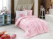Розовое постельное белье «LOVE» из поплина, полутороспальное в интернет-магазине Моя постель