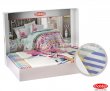 Розовое постельное белье «NORMA» евро размера, поплин в интернет-магазине Моя постель - Фото 2
