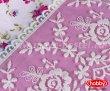 Белое постельное белье с цветочным узором «LUISA» из поплина с кружевом, евро размер в интернет-магазине Моя постель - Фото 3