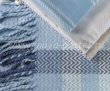 Евро постельное белье с покрывалом «CARMELA», поплин, серо-голубое в интернет-магазине Моя постель - Фото 3