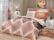 Коричнево-кремовое постельное белье с двусторонним стеганым покрывалом «JUILLET-AMANDA», двуспальное в интернет-магазине Моя постель