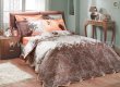 Коричнево-персиковое постельное белье с двусторонним стеганым покрывалом «DELFINA-CARMEN», двуспальное в интернет-магазине Моя постель - Фото 2