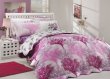 Розовое с фиолетовым постельное белье с двусторонним стеганым покрывалом «PARIS SPRING-JUILLET», двуспальное в интернет-магазине Моя постель - Фото 2