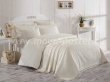 Кремовое элитное постельное белье с покрывалом «ELITE SET» NEW из сатина, евро в интернет-магазине Моя постель