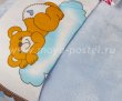 Детское постельное белье «BAMBAM» голубого цвета, из поплина с покрывалом в интернет-магазине Моя постель - Фото 3