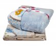 Детское постельное белье «BAMBAM» голубого цвета, из поплина с покрывалом в интернет-магазине Моя постель - Фото 2