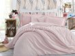Семейное постельное белье «STRIPE» нежно-розового цвета, сатин-жаккард в интернет-магазине Моя постель