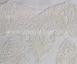 Постельное белье белого цвета «REYNA» с кружевом, сатин, евро в интернет-магазине Моя постель - Фото 3