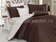 Полуторное постельное белье «DAMASK», сатин-жаккард, коричнево-кремовое в интернет-магазине Моя постель
