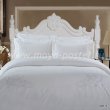 Евро комплект белого постельного белья с вышивкой Kingsilk RP-5-3, перкаль в интернет-магазине Моя постель - Фото 2