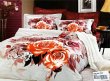 Кпб сатин евро 4 наволочки (оранжевые розы) в интернет-магазине Моя постель