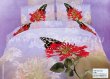 Кпб сатин Евро 2 наволочки (бабочка на красном цветке) в интернет-магазине Моя постель