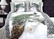 Постельное белье евро стандарта 2 наволочки (павлин на снегу) в интернет-магазине Моя постель