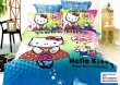 Кпб сатин Евро 2 наволочки (Hello Kitty) в интернет-магазине Моя постель