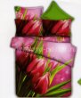 Кпб сатин Евро 2 наволочки (тюльпаны на розовом) в интернет-магазине Моя постель