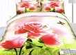 Постельное белье евро стандарта сатин 2 наволочки (роза и бабочка) в интернет-магазине Моя постель