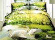 Кпб сатин Семейный 2 наволочки (лебеди в лесу) в интернет-магазине Моя постель