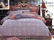 КПБ Жаккард Семейный 2 наволочки (синий орнамент на розовом) в интернет-магазине Моя постель