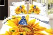 Кпб сатин Евро 2 наволочки (бабочка на подсолнухе) в интернет-магазине Моя постель