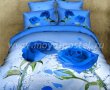 Кпб сатин Семейный 2 наволочки (две голубые розы) в интернет-магазине Моя постель
