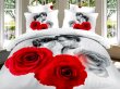 Двуспальное постельное белье сатин 50*70 (влюбленные среди роз) в интернет-магазине Моя постель
