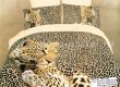 Постельное белье евро стандарта сатин 2 наволочки (леопард) в интернет-магазине Моя постель
