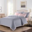 КПБ "Coctail" Жемчужно-серый/нежно-розовый , евро в интернет-магазине Моя постель - Фото 2