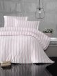 Постельное белье "KARNA" MELAN в розовую полоску, евро в интернет-магазине Моя постель