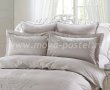 Постельное белье KARNA сатин с вышивкой "REVENA" 300.TC (Евро) Серый в интернет-магазине Моя постель - Фото 2