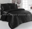 Постельное белье шелк "KARNA" ARIN (Евро) 50x70*2 70x70*2 (черное) в интернет-магазине Моя постель