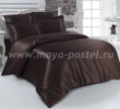 Постельное белье шелк "KARNA" ARIN (Евро) 50x70*2 70x70*2 (коричневое) в интернет-магазине Моя постель